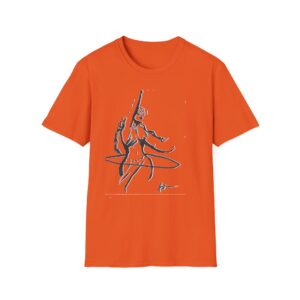 Astronaut Hula Hoop T-Shirt — Retro Space Dancer Graphic Tee